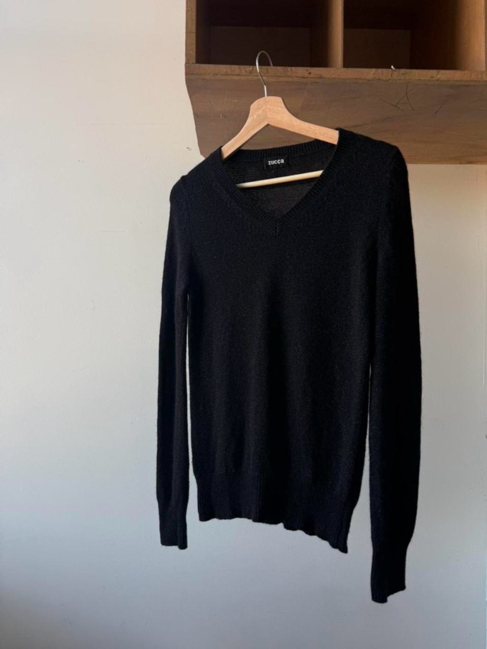 Zucca Japan glittery black knit pullover